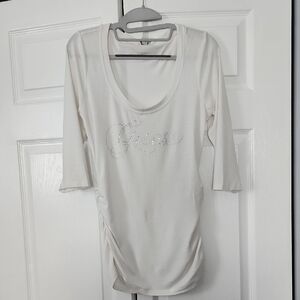 Guess White Long Sleeve Women's Top